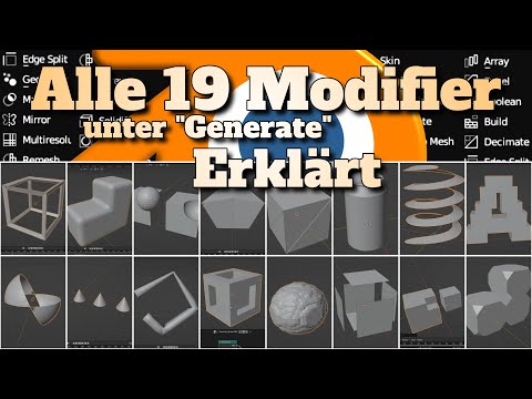 Alle (Generate) Modifier Erklärt in 10 Minuten | Blender Tutorial Deutsch