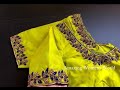 Very Grand Looking Beautiful Thread Work Design With Normal Stitching Needle Same Like Aari Maggam