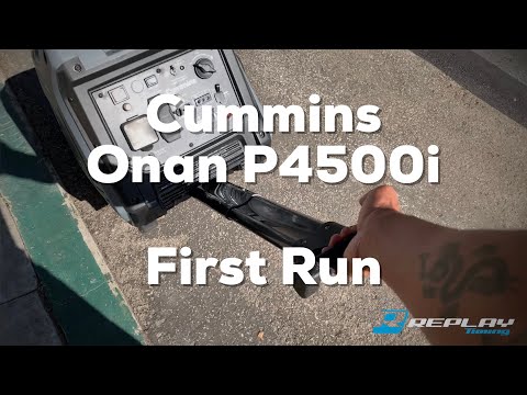 Cummins Onan P4500i First Run