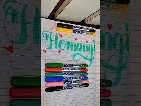 HEMANGI name calligraphy💚 Write ur name in cmnts for calligraphy✨#youtube#calligraphy#viral#shorts