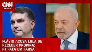 Vídeo: Flávio diz que Lula recebeu propina de Vorcaro; PT nega e fala em "farsa" | CNN AGORA