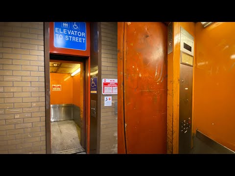 DISGUSTING US (mb ?) Hydraulic elevator @ Church St Muni Station - San Francisco, CA.