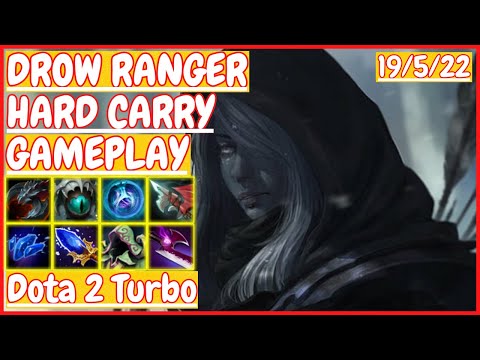 Drow Ranger 19/5/22 [HARD CARRY] [Gameplay DOTA 2 Turbo] 7.33