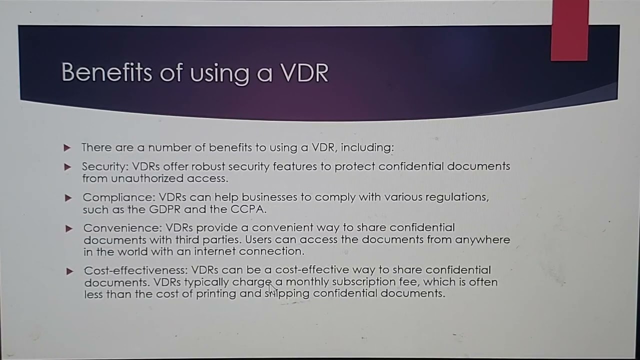 Virtual Data Rooms vdr Explained With Use Cases