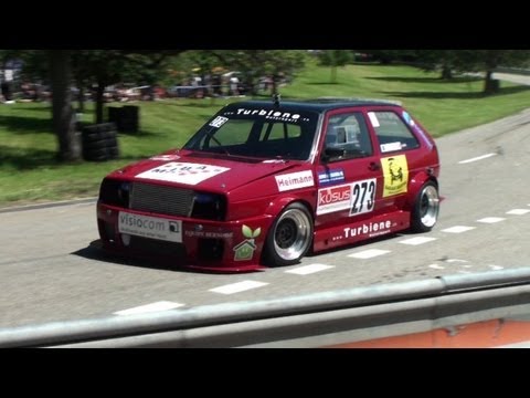 The best VW at Hillclimb Reitnau - nice Sounds of Golf GTI MK1 Scirocco Polo Volkswagen and  Audi 50