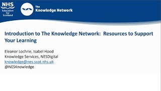 Introduction to the Knowledge Network | Eleanor Lochrie & Isabel Hood | NES Digital