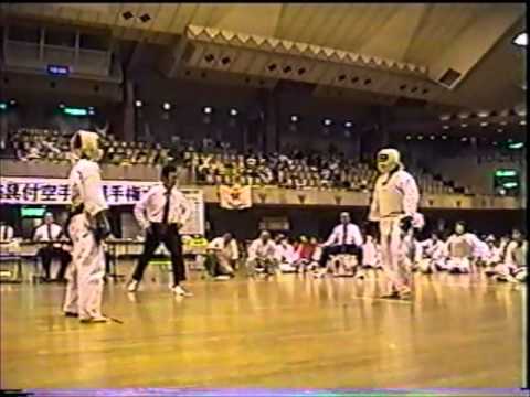 伝統空手　三日月蹴り　逆突き　一本勝ち