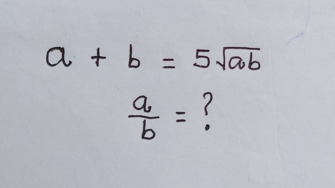 Interesting Olympiad Math | Can you solve ?