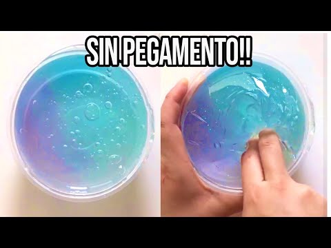 HAZ SLIME CON 1 INGREDIENTE💦 Probando Recetas SIN Pegamento
