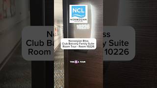 Norwegian Bliss Club Balcony Family Suite Cabin Tour #shorts