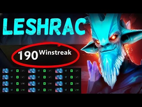 What 190 Win Streak Leshrac Looks Like in Action! | Dota 2
