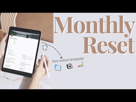 Monthly Reset Routine in Notion (with free template)