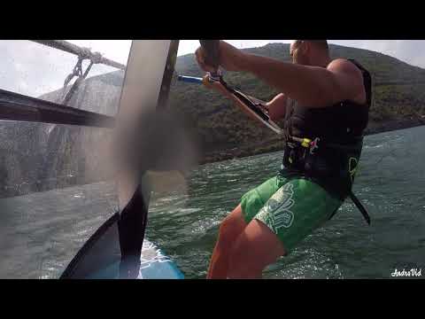 Windsurfing downwind crash, Torbole 7/2018