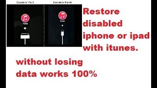 how to fix disabled iPhone/ipad without losing data easy 100% fix no iTunes 2023 latest solution