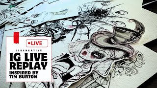 Just a little LIVE stream - inspired by Tim Burton