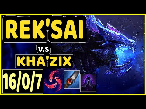 SELFMADE (REK'SAI) vs KHA'ZIX - 16/0/7 KDA JUNGLE CHALLENGER GAMEPLAY - EUW
