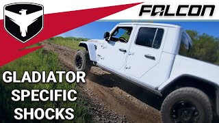 2-3.500 in. Lift Falcon 2.1 Series Monotube Shock Absorber Kit for 2020 Jeep Gladiator JT Truck 4-Door - video thumbnail 2