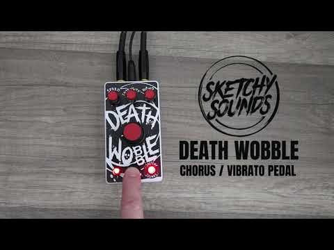Sketchy Sounds Death Wobble Chorus / Vibrato Guitar Pedal - Blackout Edition image 4