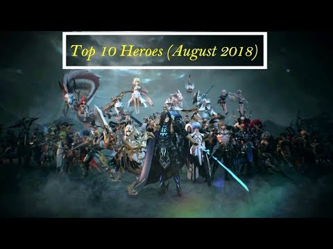 Top 10 Heroes of Seven Knights (August 2018)
