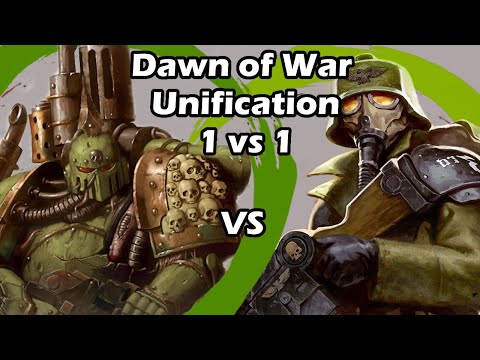 Dawn of War Unification: 1 vs 1 Death Guard (Grindan) vs Death Korps of Krieg (Gost)