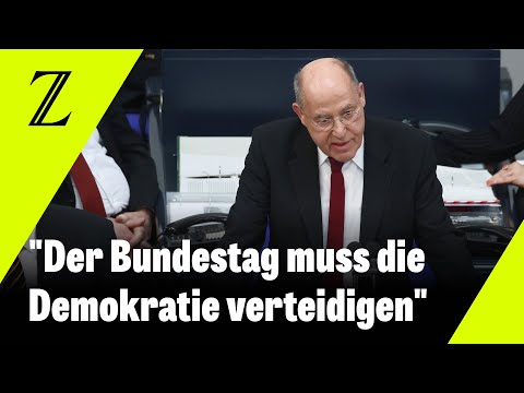Gregor Gysi schwört neuen Bundestag auf "schwere Zeit" ein | Rede des Alterspräsidenten