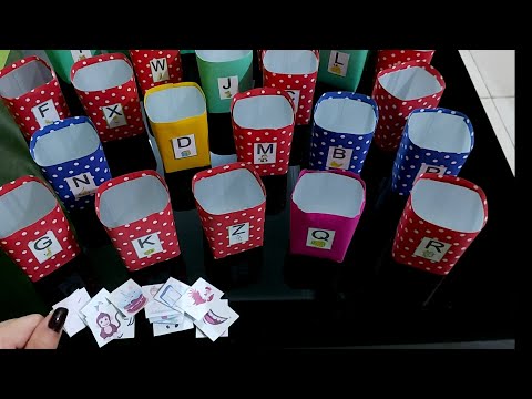 10 JOGOS DE ALFABETIZAÇÃO COM SUCATA E MATERIAIS BARATOS