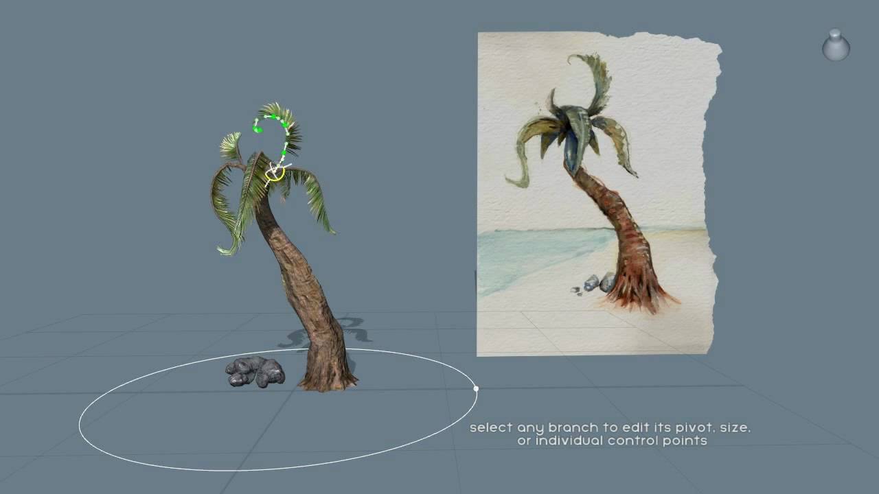Hand Drawing A Palm Tree