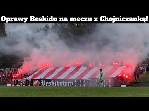 Oprawy Beskidu na Pucharze Polski! Beskid Andrychów vs Chojniczanka Chojnice 24.09.2025r.
