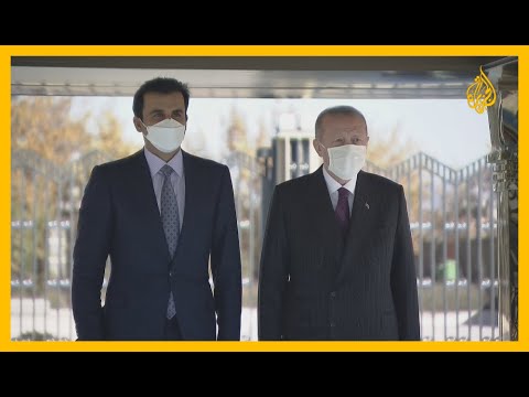 أمير دولة قطر يزور أنقرة ويجتمع مع الرئيس أردوغان
