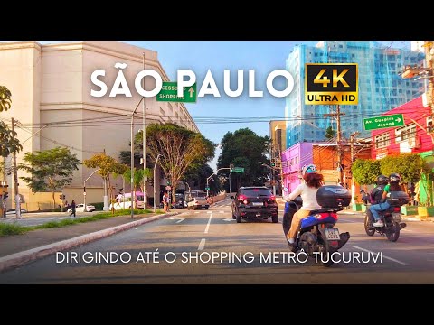 🇧🇷 Dirigindo até o Shopping Metrô Tucuruvi em São Paulo 4K
