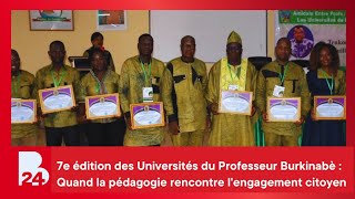 7e édition des Universités du Professeur Burkinabè:Quand la pédagogie rencontre l'engagement citoyen