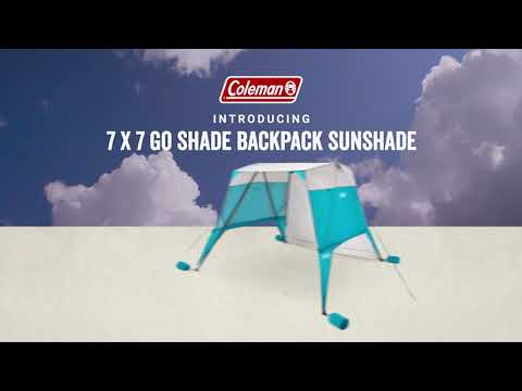 3 Easy Steps to Setup the Coleman 7x7 Go Shade Backpack Sun Shade Beach Tent