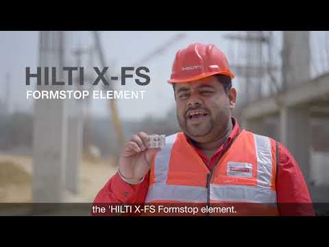 HILTI X-FS Formstop Technology for replacing traditional Column Starters