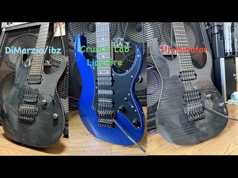 DiMarzio Pickups Comparison(DiMarzio/ibz,Crunch Lab,Illuminator )