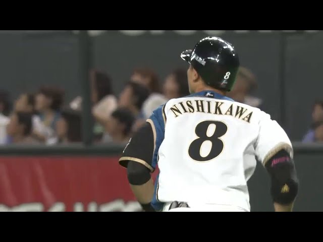 【8回裏】今度はバットでスタンドイン!! ファイターズ・西川が汚名返上アーチ!! 2015/7/20 F-E