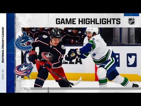 Vancouver Canucks vs Columbus Blue Jackets | November 26, 2021 | Game Highlights | NHL Regular