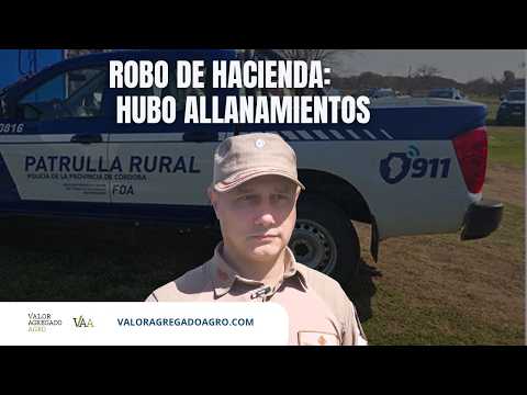 Robo de hacienda en Coronel Baigorria: la Policía confirmó allanamientos y el secuestro de un arma.