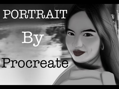 Easiest Black and White Portrait Tutorial for Beginner on Procreate Ever!