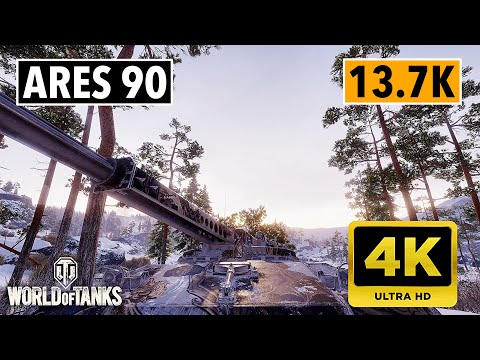 Is this the Tier X Damage Record? 13.8K DMG Ares 90 Gameplay