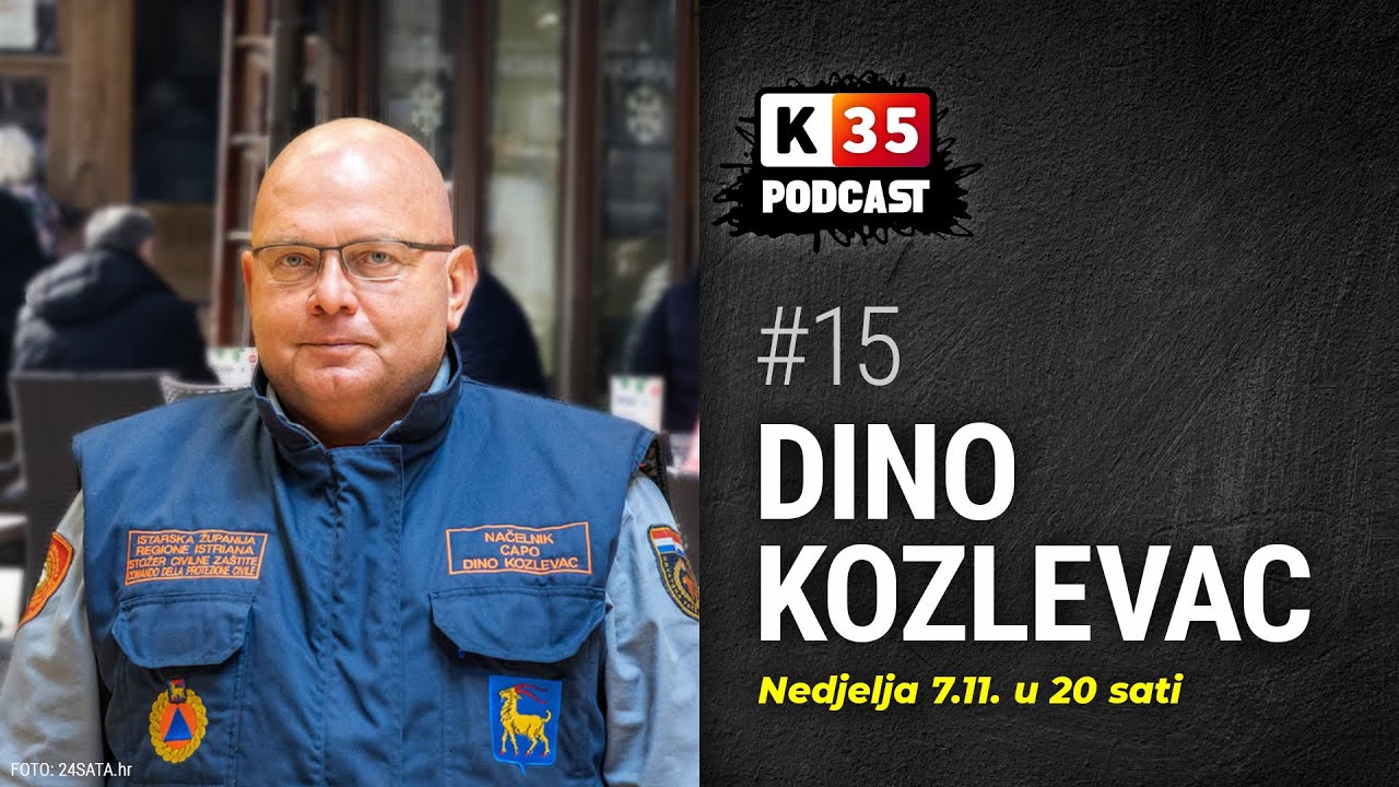 Dino Kozlevac, šef istarskog Stožera u podcastu k35