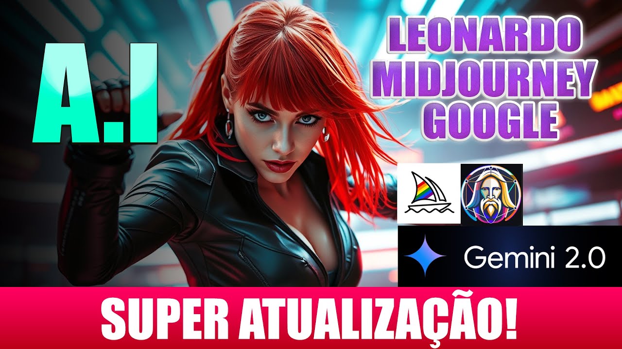 INTELIGÊNCIA ARTIFICIAL ATUALIZAÇÕES!!! Google Gemini 2.0, MIDJOURNEY patchwork, Leonardo AI Flow