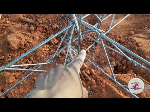 ALICERCE DE CASA FEITO COM TRELIÇAS, ECONÔMICO E PRÁTICO