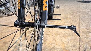 Issues with bicycle wheel removal and installation. Quick release and thru axle guide.