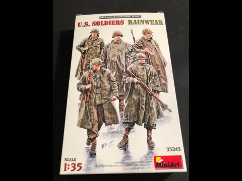 Сборная модель: Американские военные в дождевиках (Miniart) 1:35