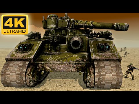 WARHAMMER 40K CINEMATIC BATTLE - Imperial Guard vs Tau Empire | Men of War - Ultimate 40K Mod (4K)