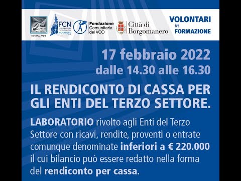 , title : 'Aggiornamento Riforma: Il rendiconto di cassa per gli Enti del Terzo Settore'