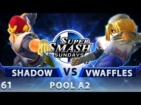 SSS 61 - Shadow (Falcon) vs. PEPIS | VideoWaffles (Sheik) - SSBM Pool A2 LQF - Smash Melee