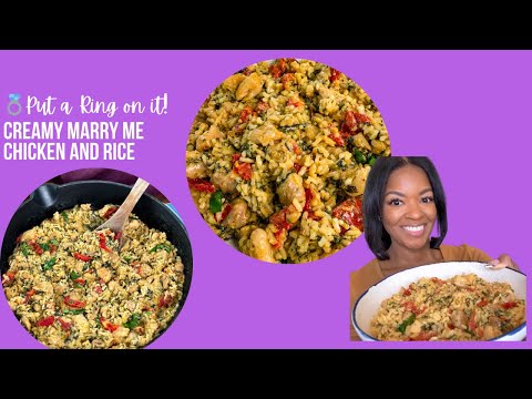 Creamy Marry Me Chicken and Rice Tuscan Style