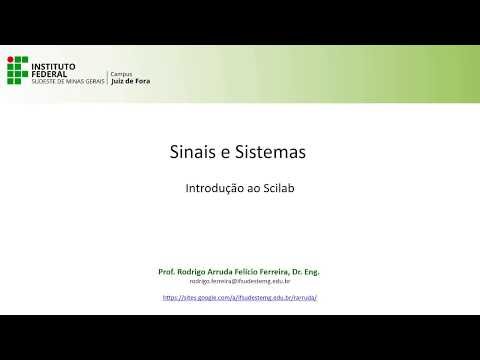 Scilab para Sinais e Sistemas - Introdução