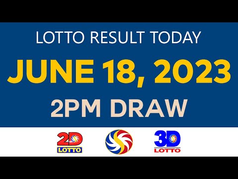 [Sunday] Lotto Result Today JUNE 18 2023 2pm Ez2 Swertres 2D 3D 6/49 6/58 PCSO
